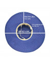Tradineur - Sombrero de mujer con gemas, paja flexible, ala ancha y goma de barbilla, protección solar, playa, piscina, aire lib