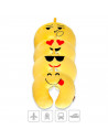 Tradineur - Cojín de viaje con diseño de emoji, almohada para cuello de poliéster, suave y liviana, alivio de estrés, reposacabe