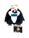 Tradineur - Cojín de viaje con forma de pingüino, almohada para cuello de spandex, suave y liviana, alivio de estrés, reposacabe
