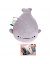 Tradineur - Almohada de viaje con forma de ballena, cojín de poliéster, suave y liviana, alivio de estrés, reposacabezas, 42 x 2