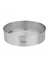 Tamizador reposteria acero inoxidable de 24 cm y malla fina. Cedazo de cocina, escurridor metálico para tamizar harina, azúcar,