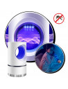 Tradineur - Lámpara antimosquitos 5 W, cable usb, luz portátil atrapa insectos, trampa para moscas, polillas, hogar, jardín, 21,