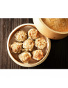 Tradineur - Vaporera de bambú con tapa, cesta de vapor para dim sum, arroz, verduras, carne, recipiente tradicional para cocción