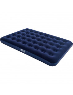 Tradineur - Colchón hinchable doble para interior y exterior, cama inflable con válvula de inflado rápido y parche de reparación