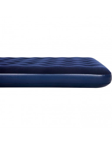 Tradineur - Colchón hinchable doble para interior y exterior, cama inflable con válvula de inflado rápido y parche de reparación