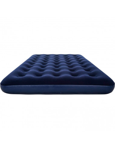 Tradineur - Colchón hinchable doble para interior y exterior, cama inflable con válvula de inflado rápido y parche de reparación
