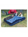 Tradineur - Colchón hinchable doble para interior y exterior, cama inflable con válvula de inflado rápido y parche de reparación
