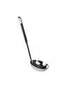 Tradineur - Cazo para servir salsas de acero inoxidable 20 cm, cucharón, cacillo de cocina con agujero para colgar, apto para la