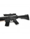 Tradineur - Metralleta, fusil de asalto de juguete con sonido por fricción, complemento para disfraz de soldado, carnaval, niños