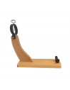 Tradineur - Soporte jamonero de madera "Góndola" 40 x 41 x 15.5 cm. Soporte para pata y paleta de jamón serrano e ibérico con ag