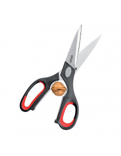 Tradineur - Tijera de cocina extra multiuso con mango de silicona 22 cm color aleatorio
