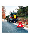 Tradineur - Triángulo reflectante de emergencia homologado para coche, incluye estuche de plástico, señalización, advertencia, a