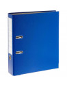 Tradineur - Archivador A-Z con palanca y 2 anillas, tamaño A4, cartón duro, lomo de 7,5 cm de ancho, oficina (Azul, 34,5 x 28,5