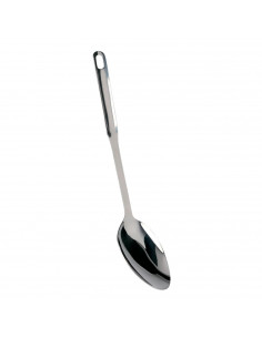 Cucharón de cocina en acero inoxidable, cazo de cocina serie suprem, Dimensiones 32 x 7 x 6 cm.