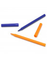 Tradineur - Set de 24 rotuladores de colores para niños, punta fina, colorear, dibujar, material escolar, manualidades, 14,5 cm