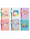 Tradineur - Mini libreta con bolígrafo, 100 hojas, 70 gramos, bloc de notas, cuaderno, regalo original, 11,4 x 7,6 x 1 cm, diseñ