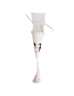 Tradineur - Pack de 12 cucuruchos para boda, conos para rellenar con arroz, pétalos o confeti, ceremonias, fiestas (Blanco, 5 x