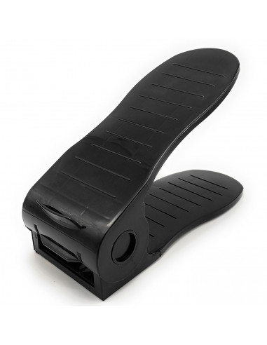 Tradineur - Organizador de calzado ajustable, polipropileno, ahorrar espacio, soporte para zapatos, doble capa, almacenamiento (