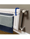 Tradineur - Tendedero plegable para balcón o radiador, 7 metros de tendido, metal y plástico, soporte para tender ropa, 63 x 49,
