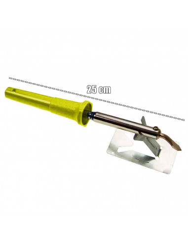 Tradineur - Soldador de 60W - Fabricado en Metal y Plástico - Mango ergonómico y antideslizante - Ideal para soldaduras en circu