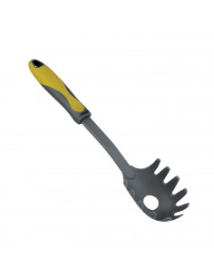 LifeStyle - Cucharón para spaguetti de nylon-silicona 30 cm, cazo, cacillo de cocina con agujero para colgar, temperatura máx. 2