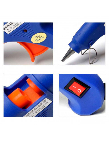 Tradineur - Pistola termofusible 100 W para silicona