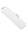 Tradineur - Pack de 6 separadores para cajones - Fabricados en plástico - Organización, Placa ajustable, Esencial. - 45 x 9 cm -