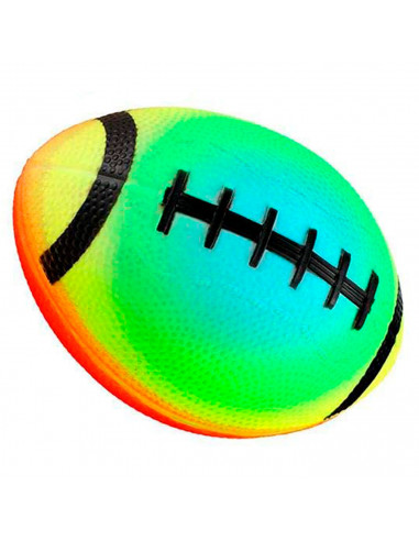 Tradineur - Pelota de rugby hinchable para niños, balón de juguete infantil con válvula de inflado, playa, piscina, verano (Mult