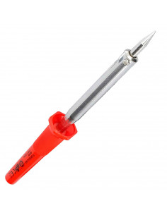Tradineur - Soldador electrónico - Fabricado en Metal y Plástico - Mango ergonómico y antideslizante - Ideal para soldaduras en
