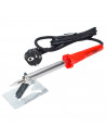 Tradineur - Soldador electrónico - Fabricado en Metal y Plástico - Mango ergonómico y antideslizante - Ideal para soldaduras en