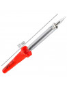 Tradineur - Soldador electrónico - Fabricado en Metal y Plástico - Mango ergonómico y antideslizante - Ideal para soldaduras en