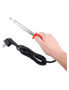 Tradineur - Soldador electrónico - Fabricado en Metal y Plástico - Mango ergonómico y antideslizante - Ideal para soldaduras en