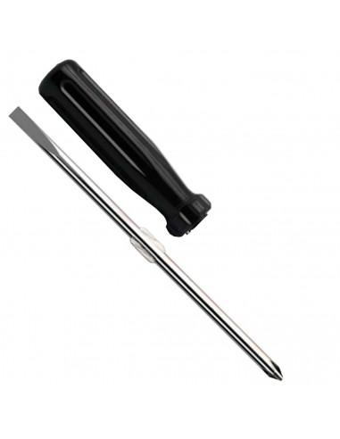 Tradineur - Destornillador reversible - 2 en 1 - Plano y estrella - Herramienta manual - Ideal para la reparación - 15,5 cm
