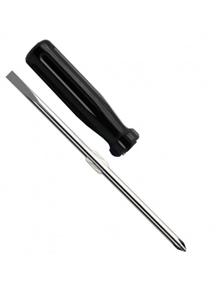 Tradineur - Destornillador reversible - 2 en 1 - Plano y estrella - Herramienta manual - Ideal para la reparación - 15,5 cm Tradineur - Destornillador reversible - 2 en 1 - Plano y estrella - Herramienta manual - Ideal para la reparación - 15,5 cm