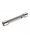 Tradineur - Llave de Tubo recto - Fabricación en acero - 16 x 17 mm - 6 lados - sujeción extraíble - Llave tubular de Doble Extr