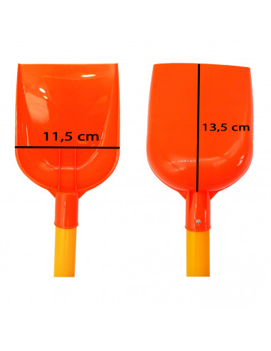 Tradineur - Pala de playa de plástico, juguete infantil para jugar en la arena, parque, jardín, regalo para niños (Multicolor, 5