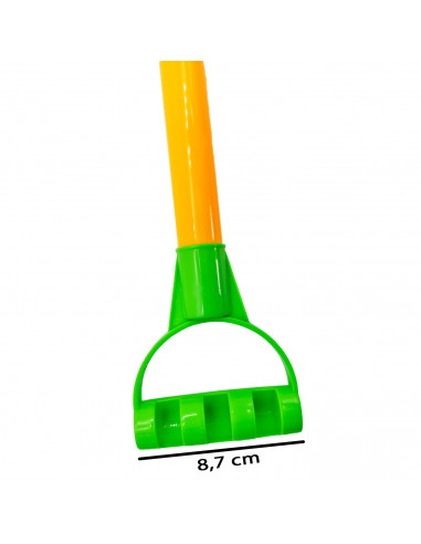 Tradineur - Pala de playa de plástico, juguete infantil para jugar en la arena, parque, jardín, regalo para niños (Multicolor, 5