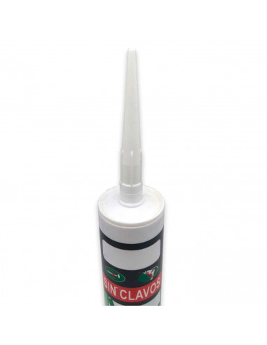 Tradineur - Bote Adhesivo - Capacidad de 300 ml - Gran agarre, fácil aplicación - Colocación de rodapiés, molduras, forrado. 