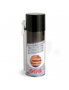 Tradineur - Spray de Espuma Poliuretano - Bote de 300 ML - Bote para relleno, sellado, fijación - Aislamiento térmico, acústico