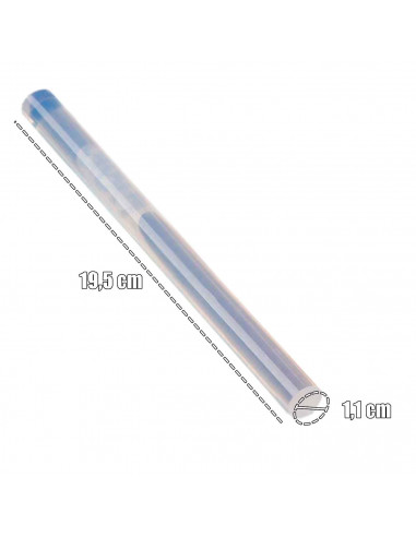 Tradineur - Blíster de 6 Barras termo fundible - Fabricadas en silicona - Adaptable a pistolas termo fundible - Ø 1,1 cm.