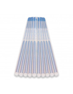 Tradineur - Blíster de 10 Barras termo fundible - Fabricadas en silicona - Adaptable a pistolas termo fundible - Ø 0,7 cm.