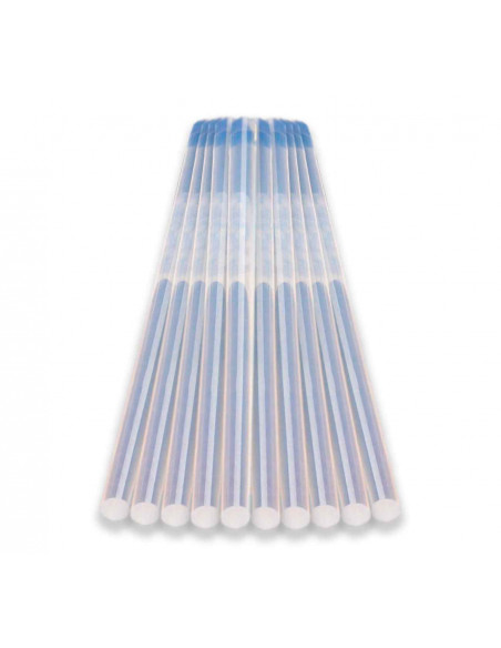 Tradineur - Blíster de 10 Barras termo fundible - Fabricadas en silicona - Adaptable a pistolas termo fundible - Ø 0,7 cm. Tradineur - Blíster de 10 Barras termo fundible - Fabricadas en silicona - Adaptable a pistolas termo fundible - Ø 0,7 cm.