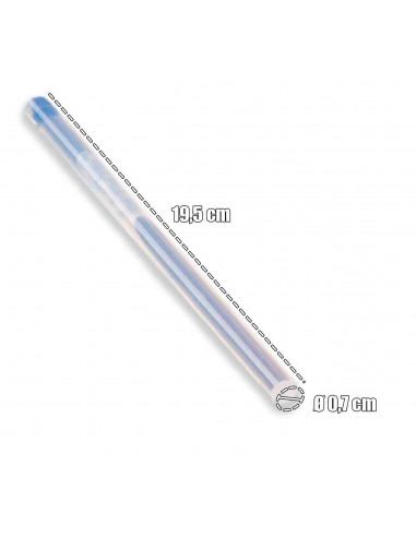Tradineur - Blíster de 10 Barras termo fundible - Fabricadas en silicona - Adaptable a pistolas termo fundible - Ø 0,7 cm.