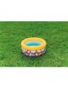 Tradineur - Piscina hinchable para niños, Mickey, Minnie, Pato Donald, piscina redonda inflable, parche de reparación (3 anillos