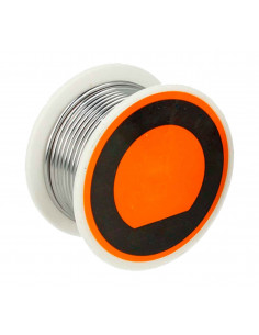 Tradineur - Rollo de alambre 2 mm - Fabricado de estaño - Ideal para mantenimiento, reparación de componentes eléctricos.