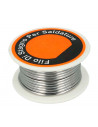 Tradineur - Rollo de alambre 2 mm - Fabricado de estaño - Ideal para mantenimiento, reparación de componentes eléctricos.