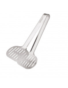 LifeStyle - Pala para servir de acero inoxidable 24 x 11 cm, pinza, tenacilla para barbacoa, servir carne, pescado, menaje de co