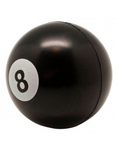 Tradineur - Pelota de billar antiestrés, poliuretano blando, bola calmante para aliviar el estrés, regalo original, Ø 6,3 cm, nú