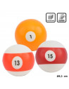 Tradineur - Pelota de billar antiestrés, poliuretano blando, bola calmante para aliviar el estrés, regalo original, Ø 6,3 cm, nú