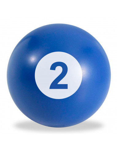 Tradineur - Pelota de billar antiestrés, poliuretano blando, bola calmante para aliviar el estrés, regalo original, Ø 6,3 cm, nú